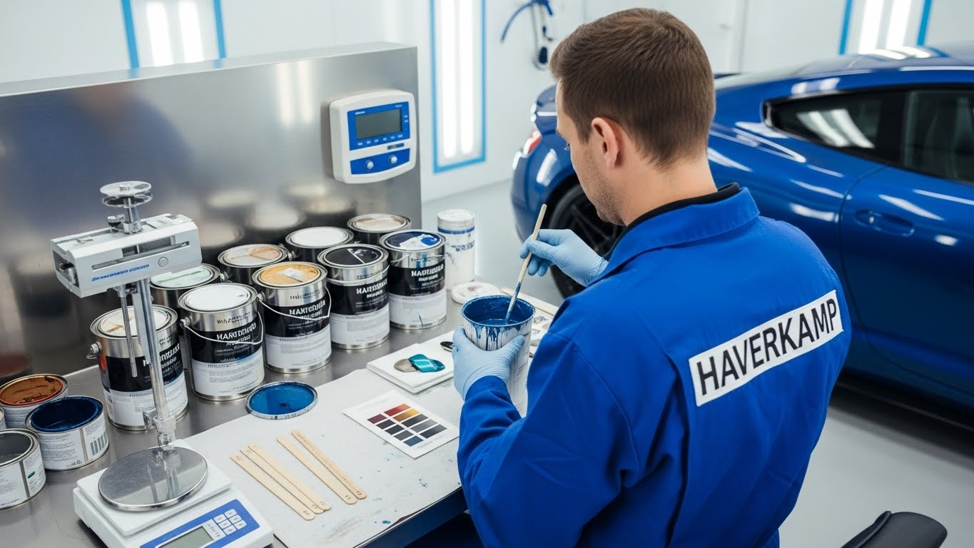 خلط الالوان لعمل نفس الصبغ شركة هافركامب